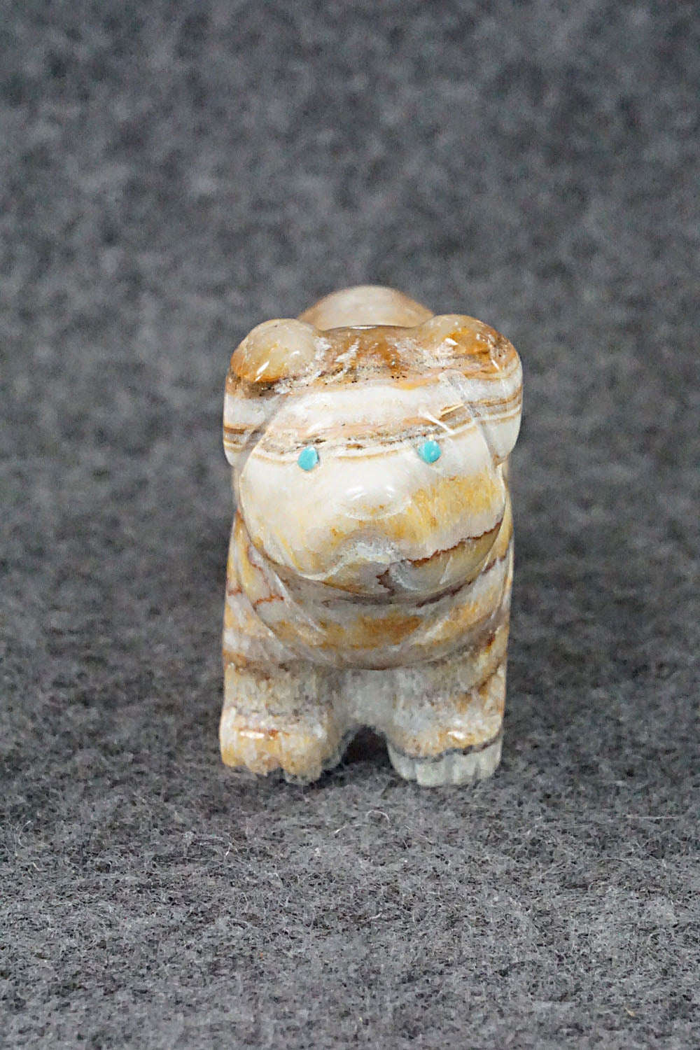 Dog Zuni Fetish Carving - Cody Nastacio
