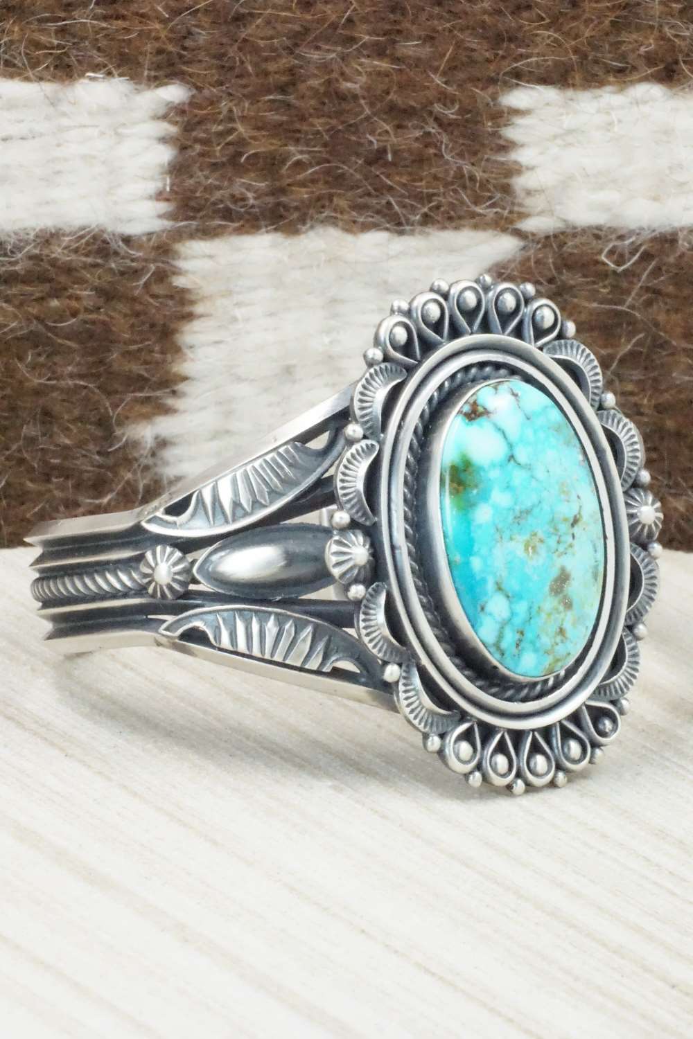 Turquoise & Sterling Silver Bracelet - Derrick Gordon
