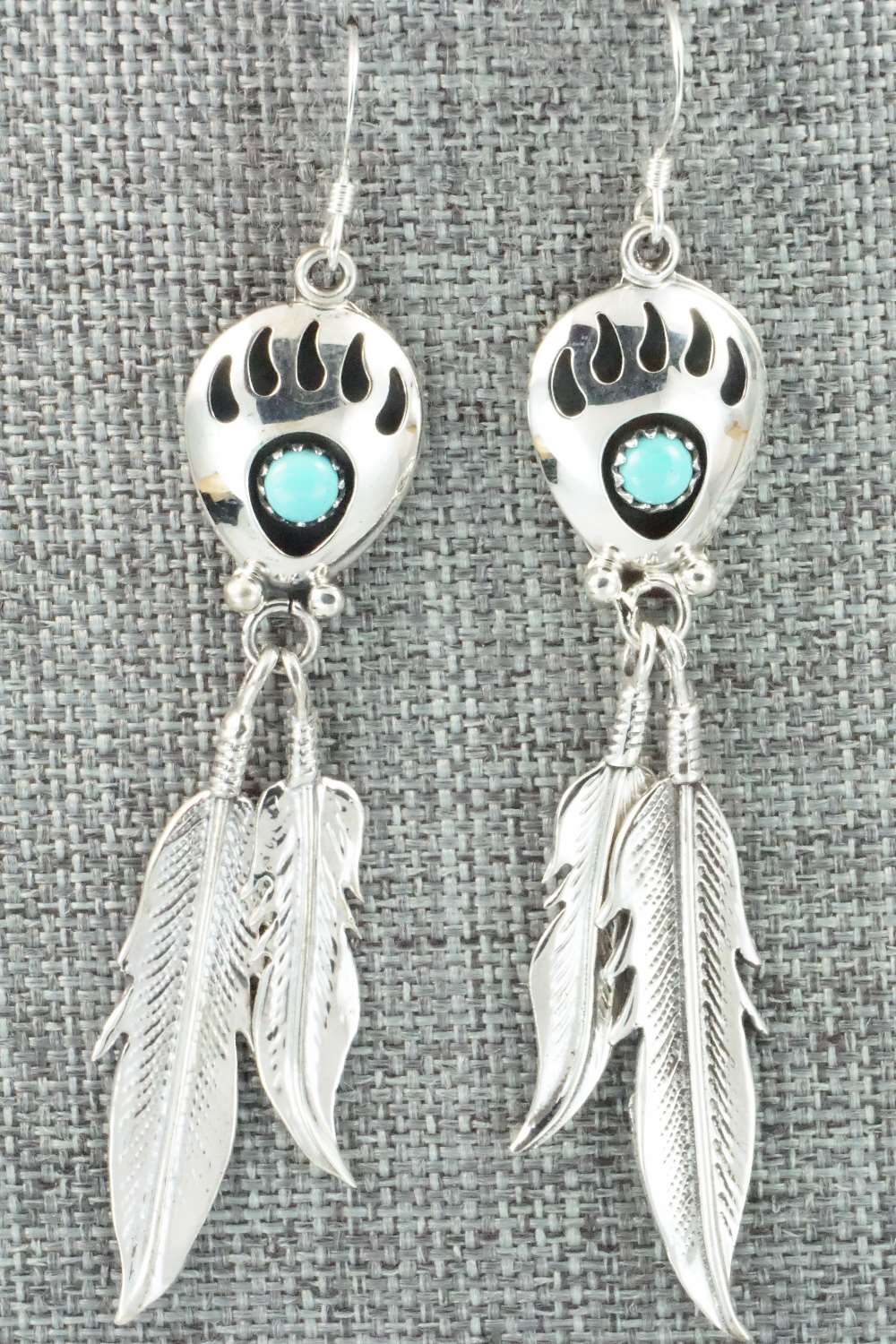 Turquoise and Sterling Silver Earrings - Annie Spencer