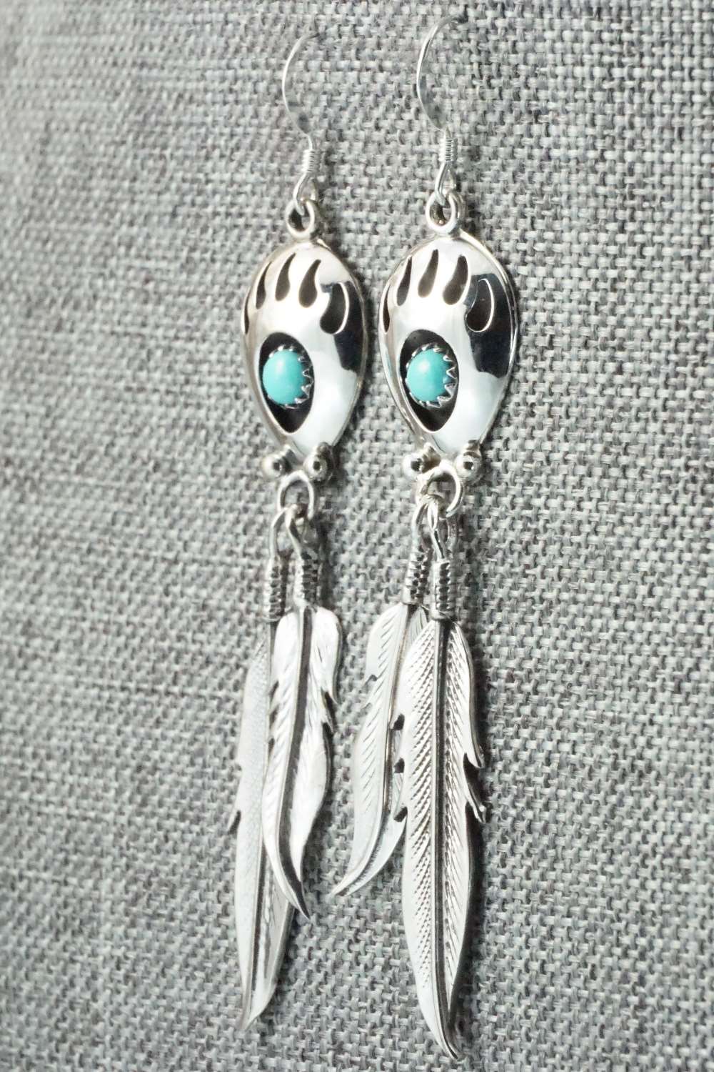 Turquoise and Sterling Silver Earrings - Annie Spencer