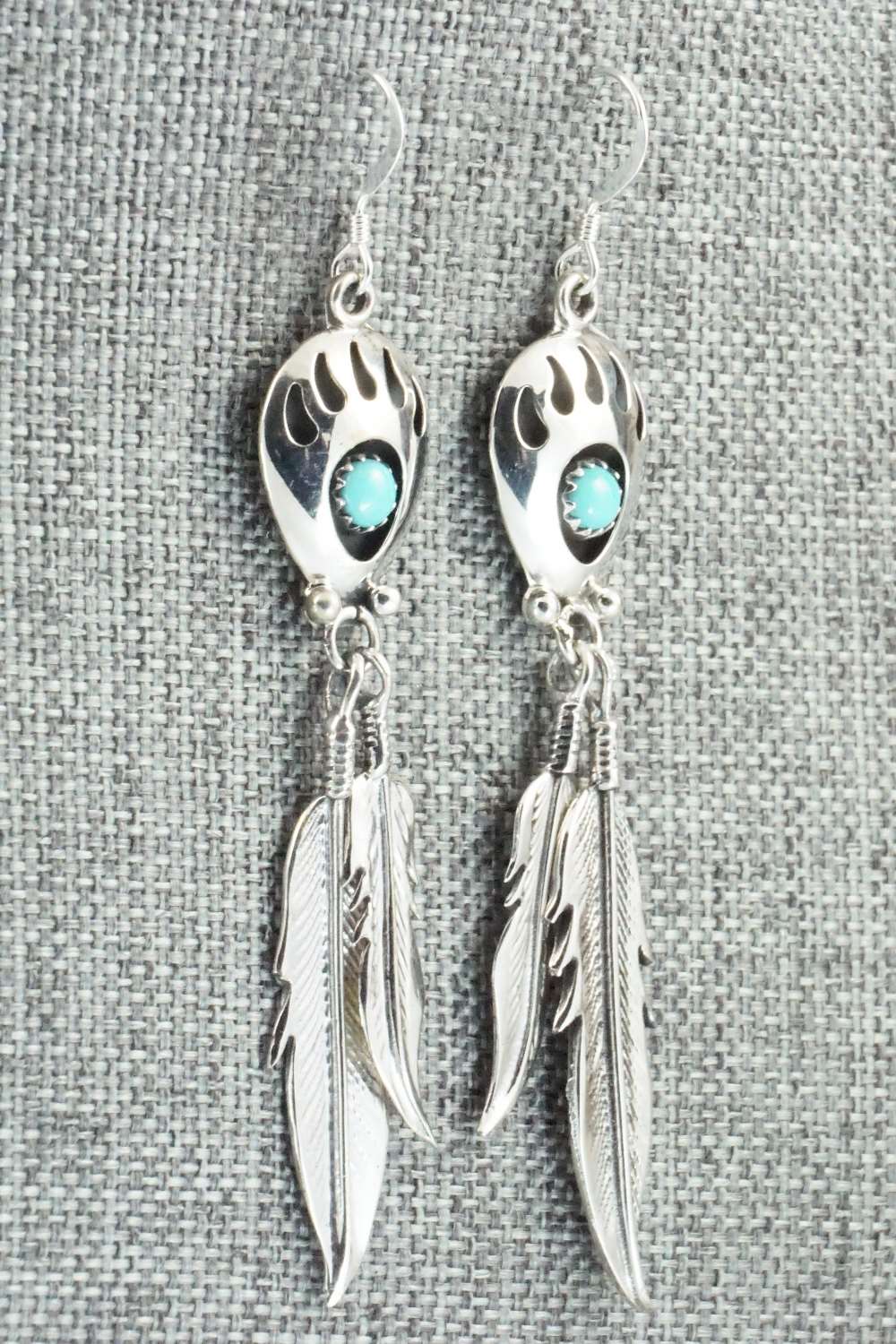 Turquoise and Sterling Silver Earrings - Annie Spencer