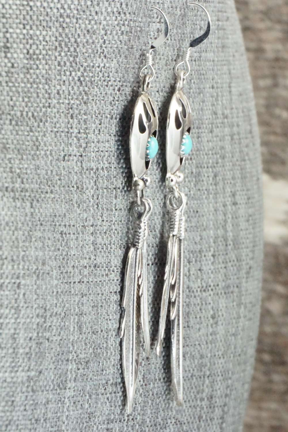 Turquoise and Sterling Silver Earrings - Annie Spencer