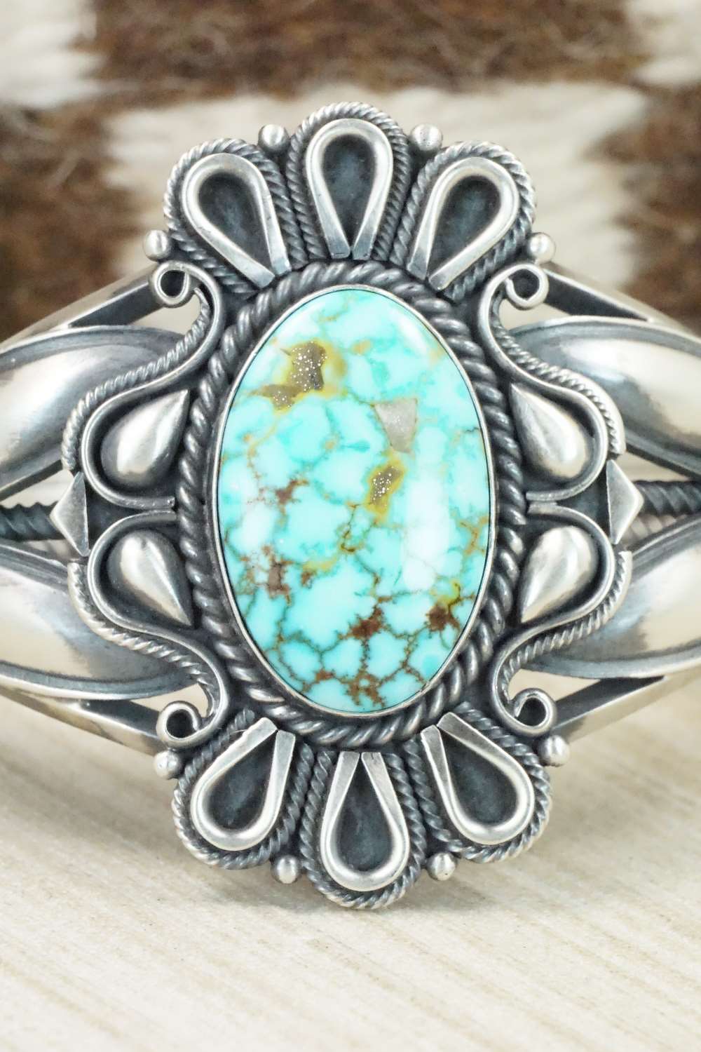 Turquoise & Sterling Silver Bracelet - Derrick Gordon