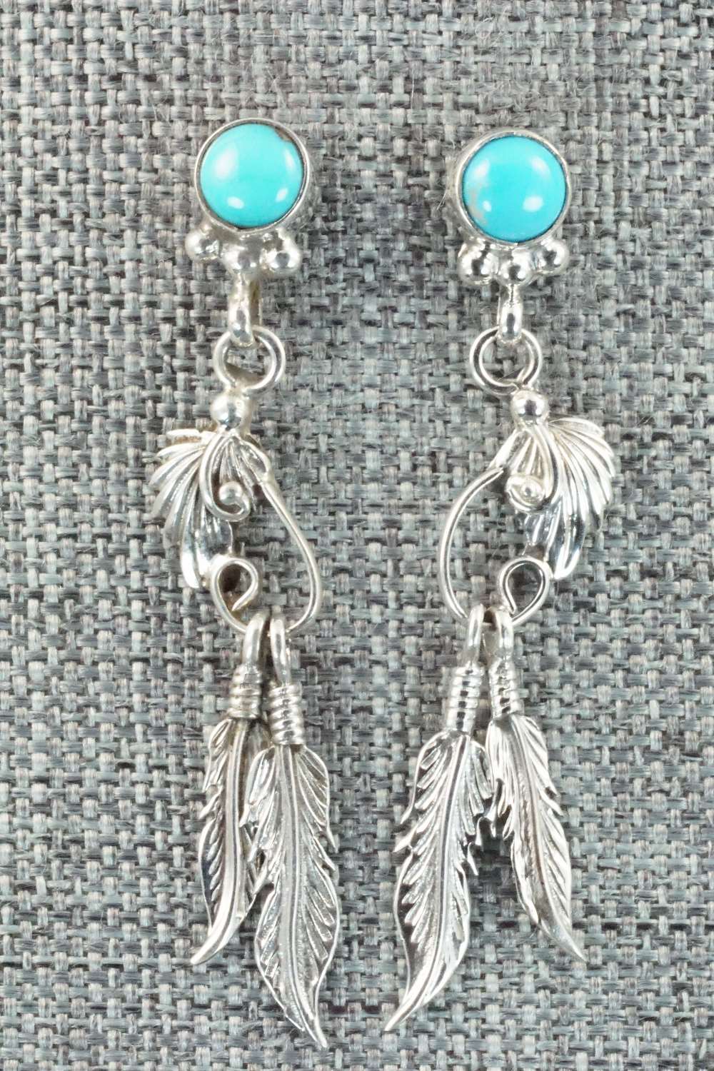 Turquoise & Sterling Silver Earrings - Rita Largo