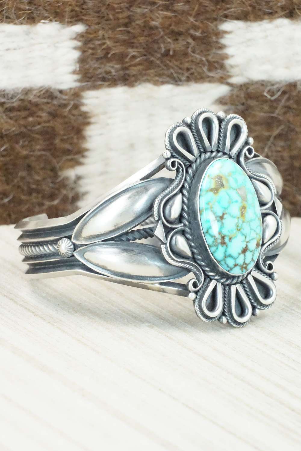 Turquoise & Sterling Silver Bracelet - Derrick Gordon