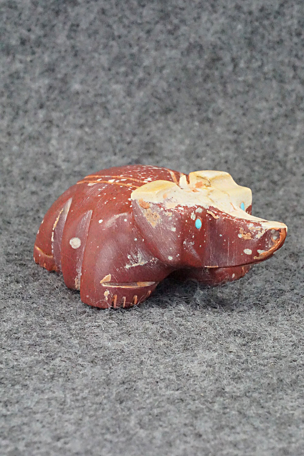Badger Zuni Fetish Carving - Gilbert Lonjose