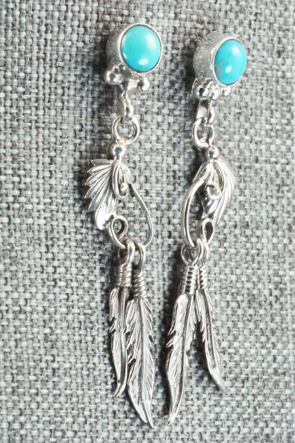 Turquoise & Sterling Silver Earrings - Rita Largo
