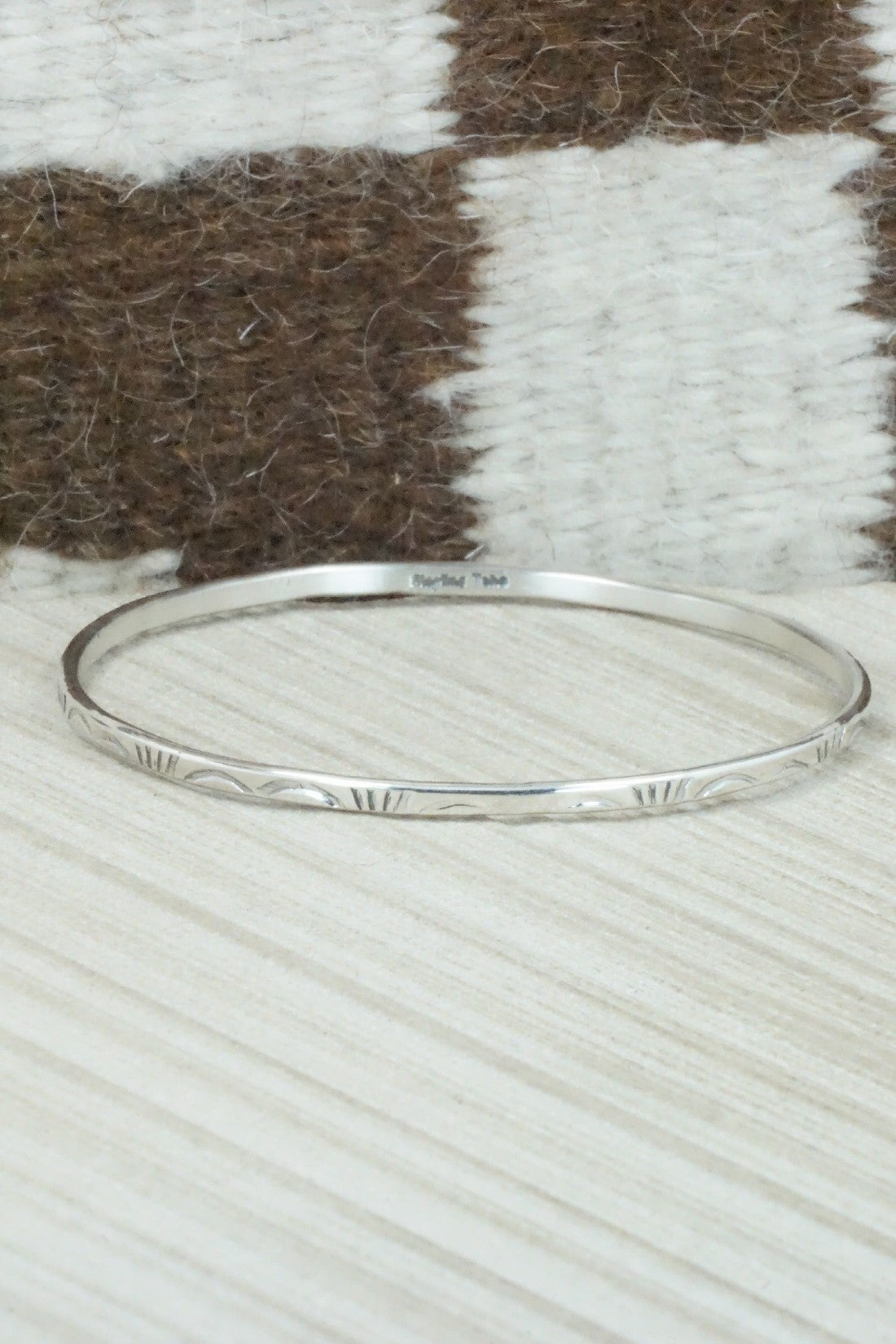 Sterling Silver Bangle - Elaine Tahe