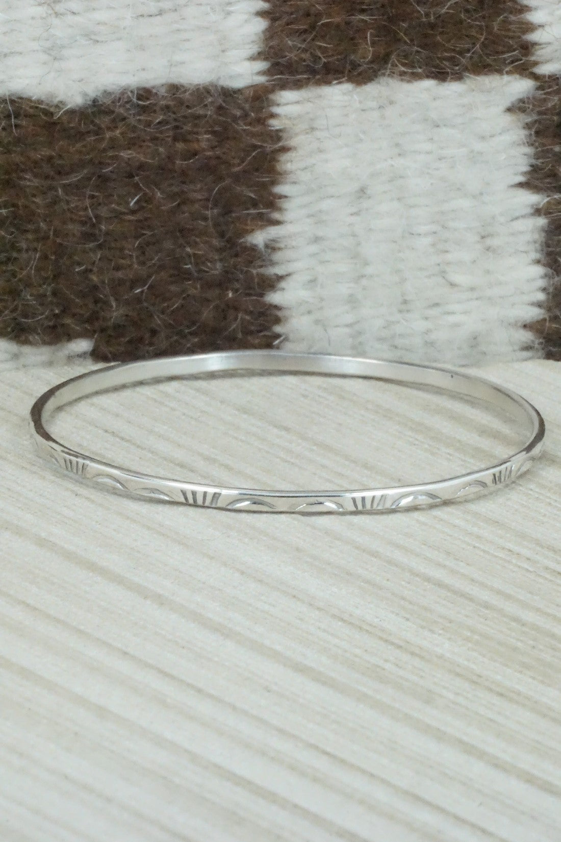 Sterling Silver Bangle - Elaine Tahe