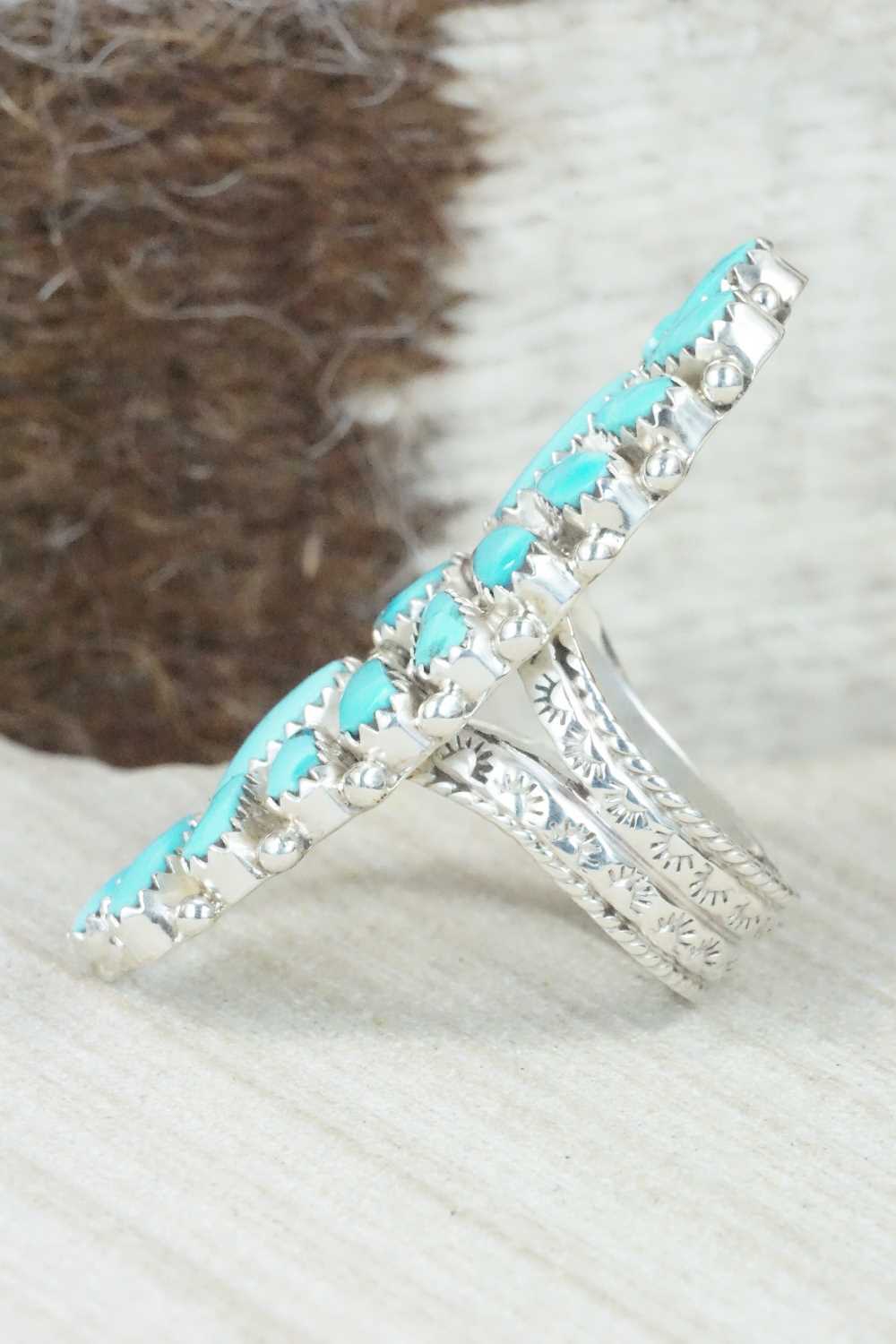 Turquoise & Sterling Silver Ring - Donovan Wilson - Size 8.75