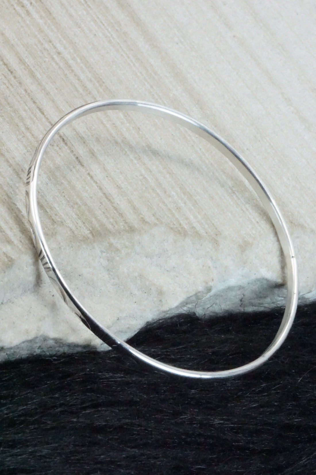 Sterling Silver Bangle - Elaine Tahe