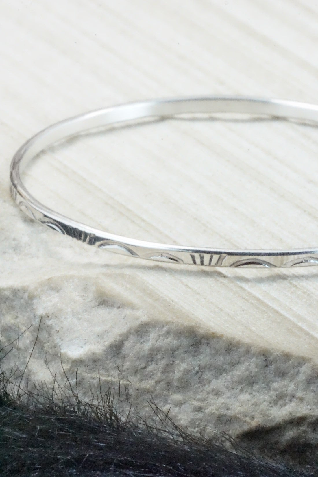 Sterling Silver Bangle - Elaine Tahe