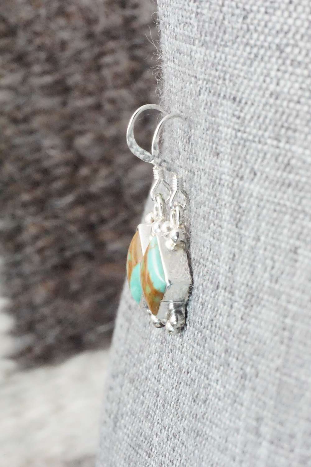 Turquoise & Sterling Silver Earrings - Kim Marie Whitehorse
