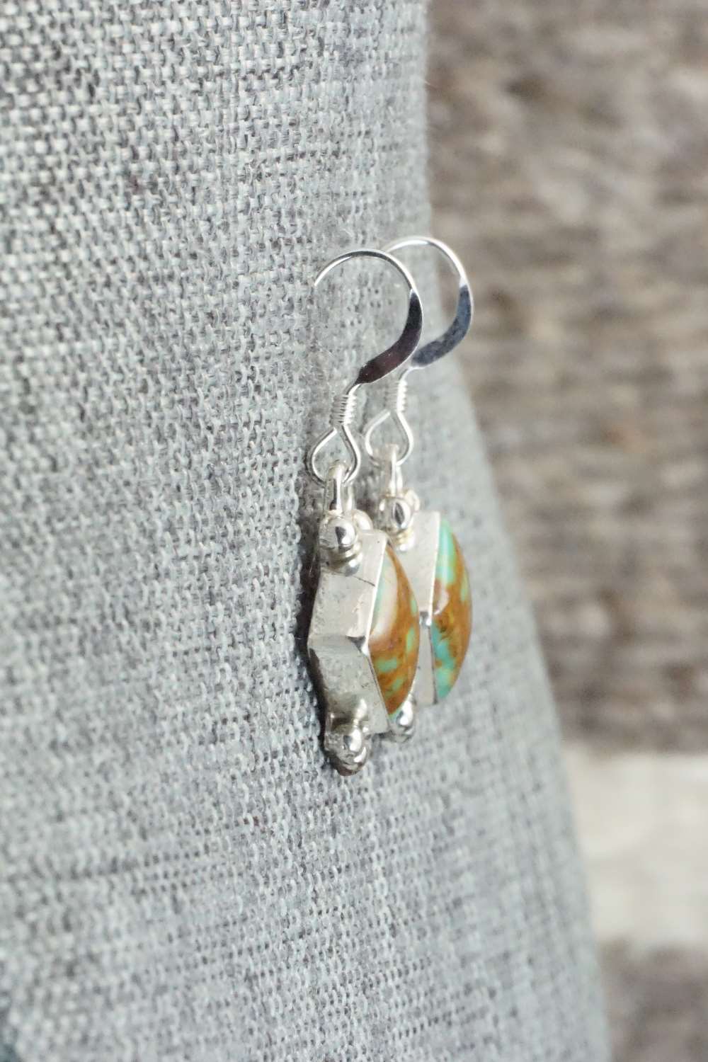 Turquoise & Sterling Silver Earrings - Kim Marie Whitehorse