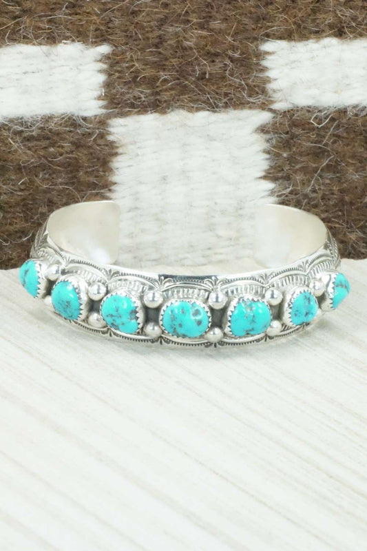 Turquoise & Sterling Silver Bracelet - Glenn Sandoval