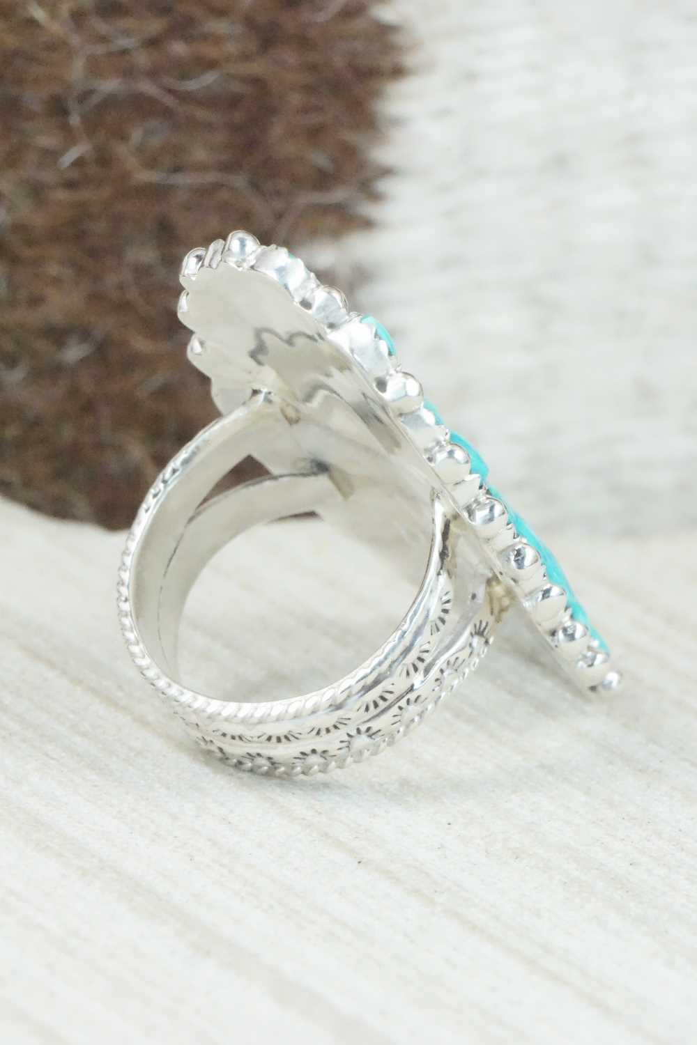 Turquoise & Sterling Silver Ring - Donovan Wilson - Size 8.75