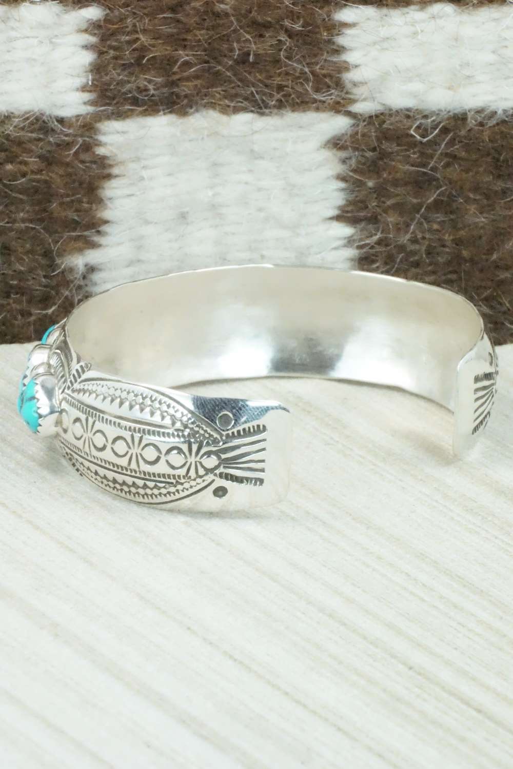 Turquoise & Sterling Silver Bracelet - Glenn Sandoval