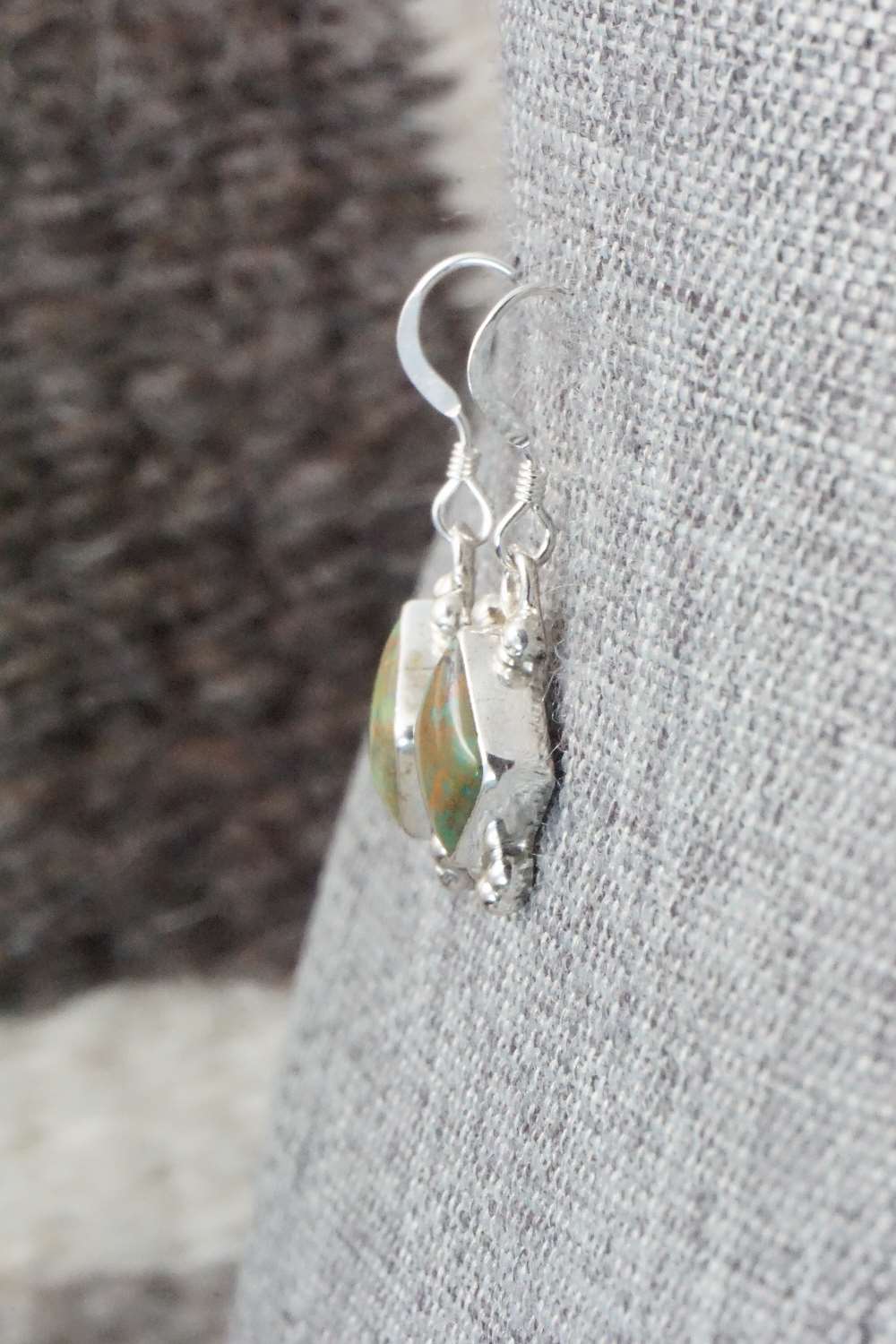 Turquoise & Sterling Silver Earrings - Kim Marie Whitehorse