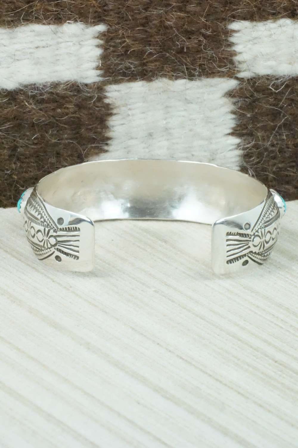 Turquoise & Sterling Silver Bracelet - Glenn Sandoval