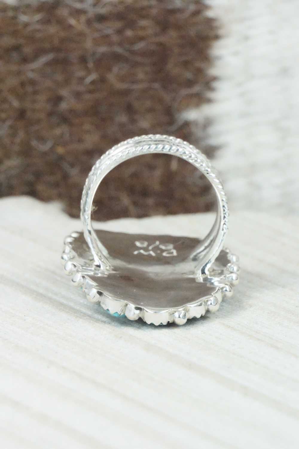 Turquoise & Sterling Silver Ring - Donovan Wilson - Size 8.75