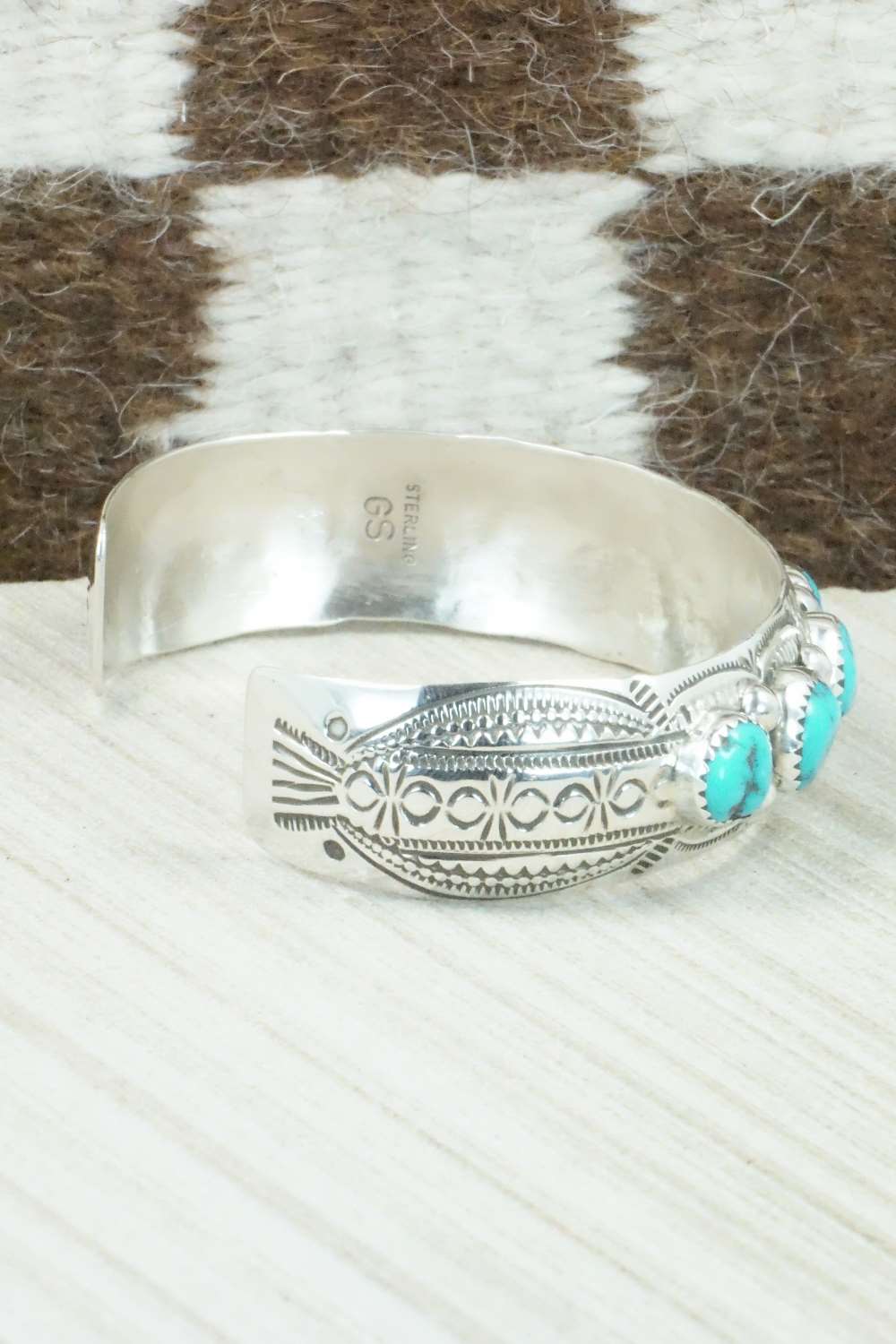 Turquoise & Sterling Silver Bracelet - Glenn Sandoval