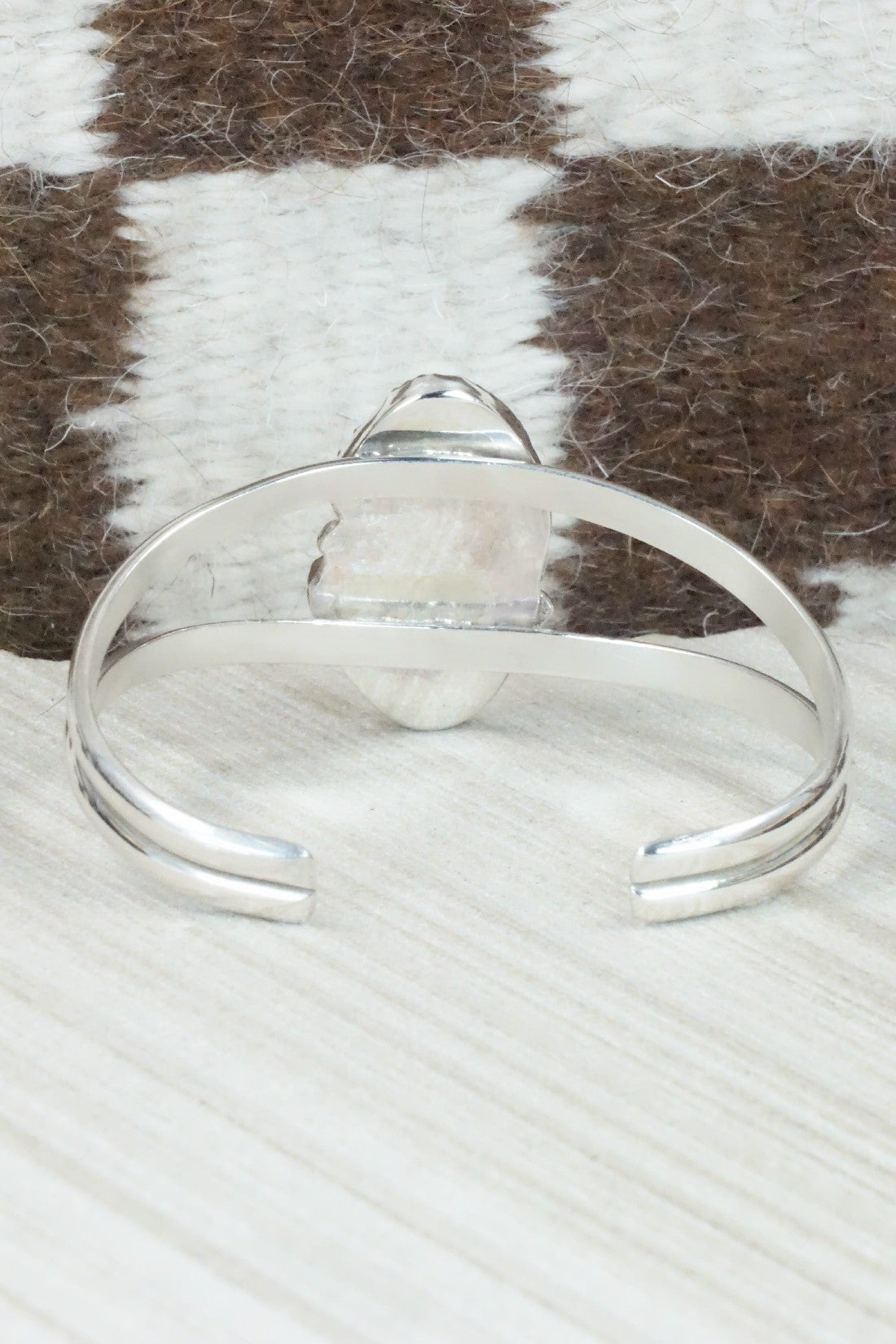 Turquoise & Sterling Silver Bracelet - Lyolita Tsattie