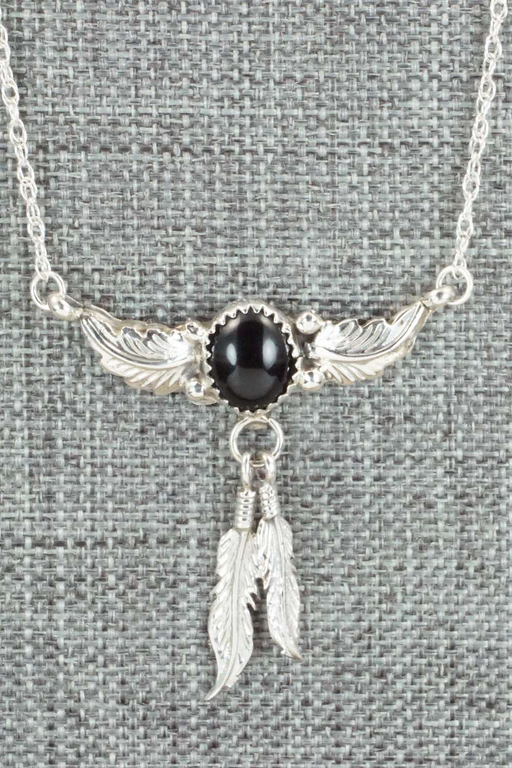 Onyx, Sterling Silver Necklace - Roger Pino
