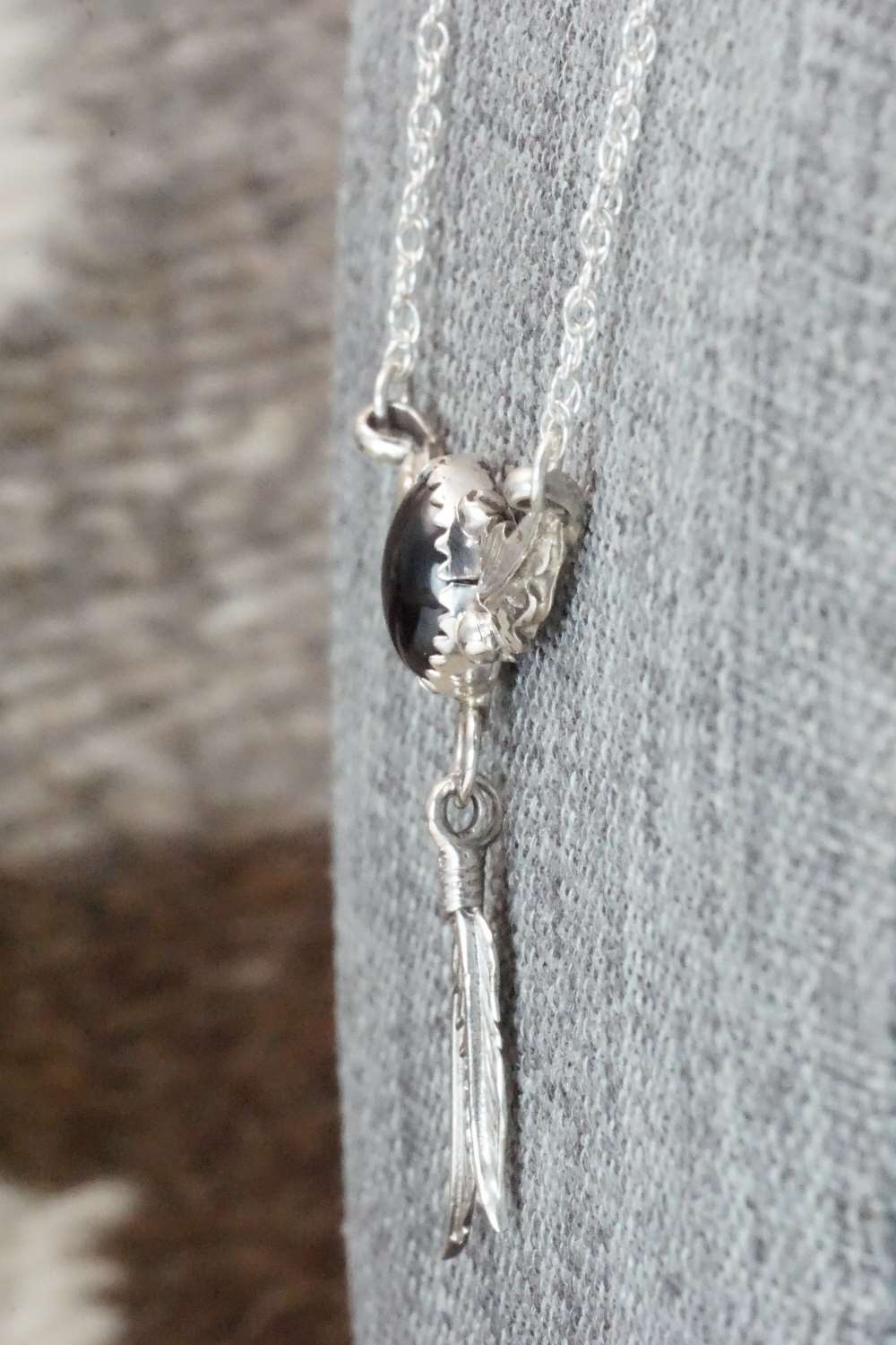 Onyx, Sterling Silver Necklace - Roger Pino