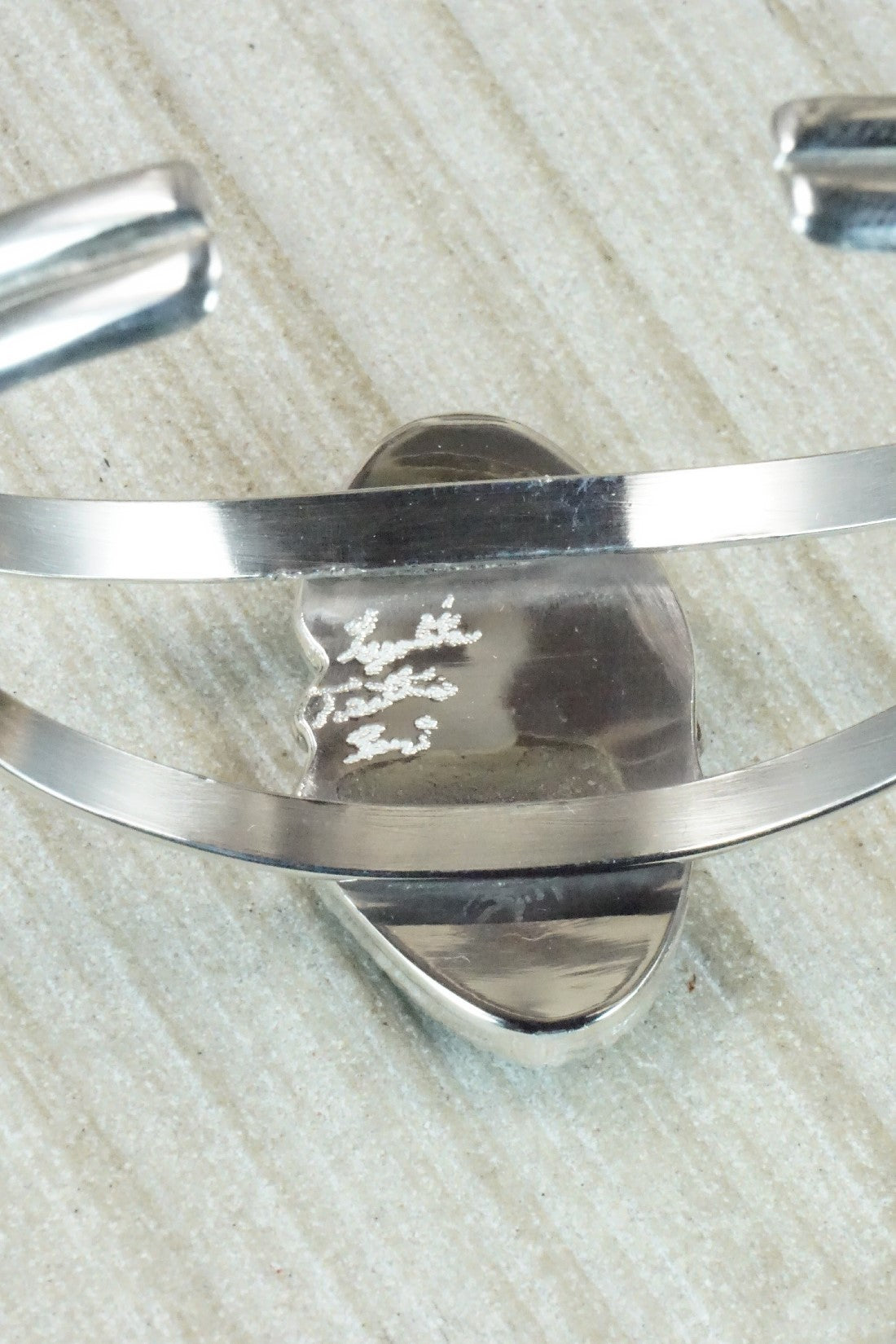 Turquoise & Sterling Silver Bracelet - Lyolita Tsattie