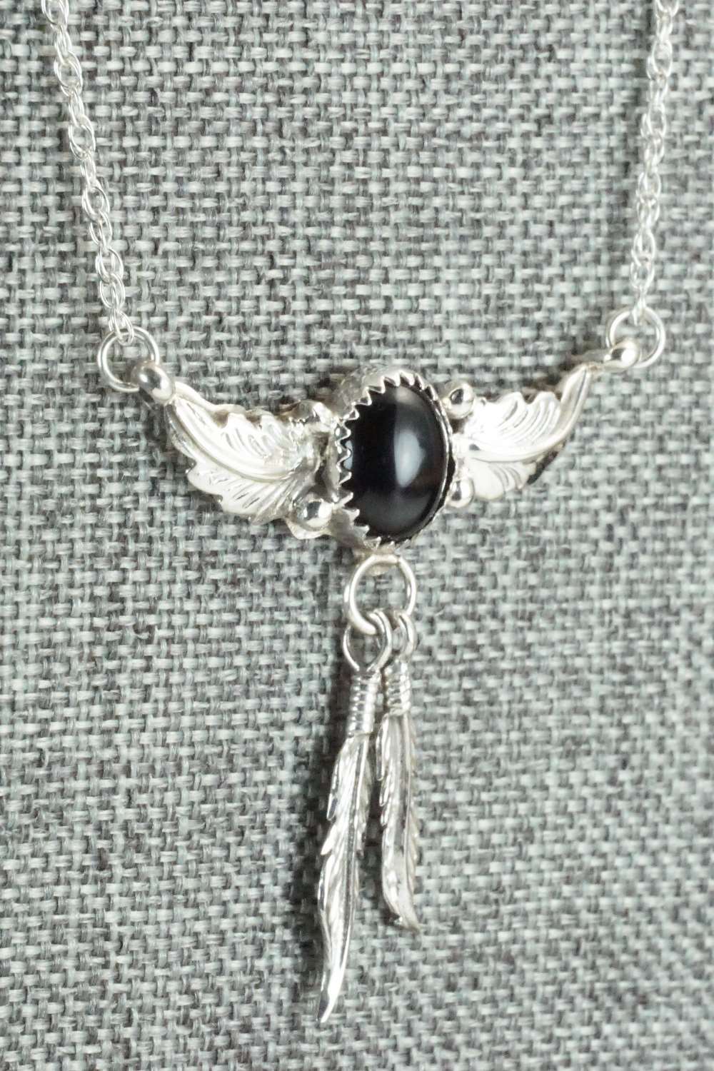 Onyx, Sterling Silver Necklace - Roger Pino