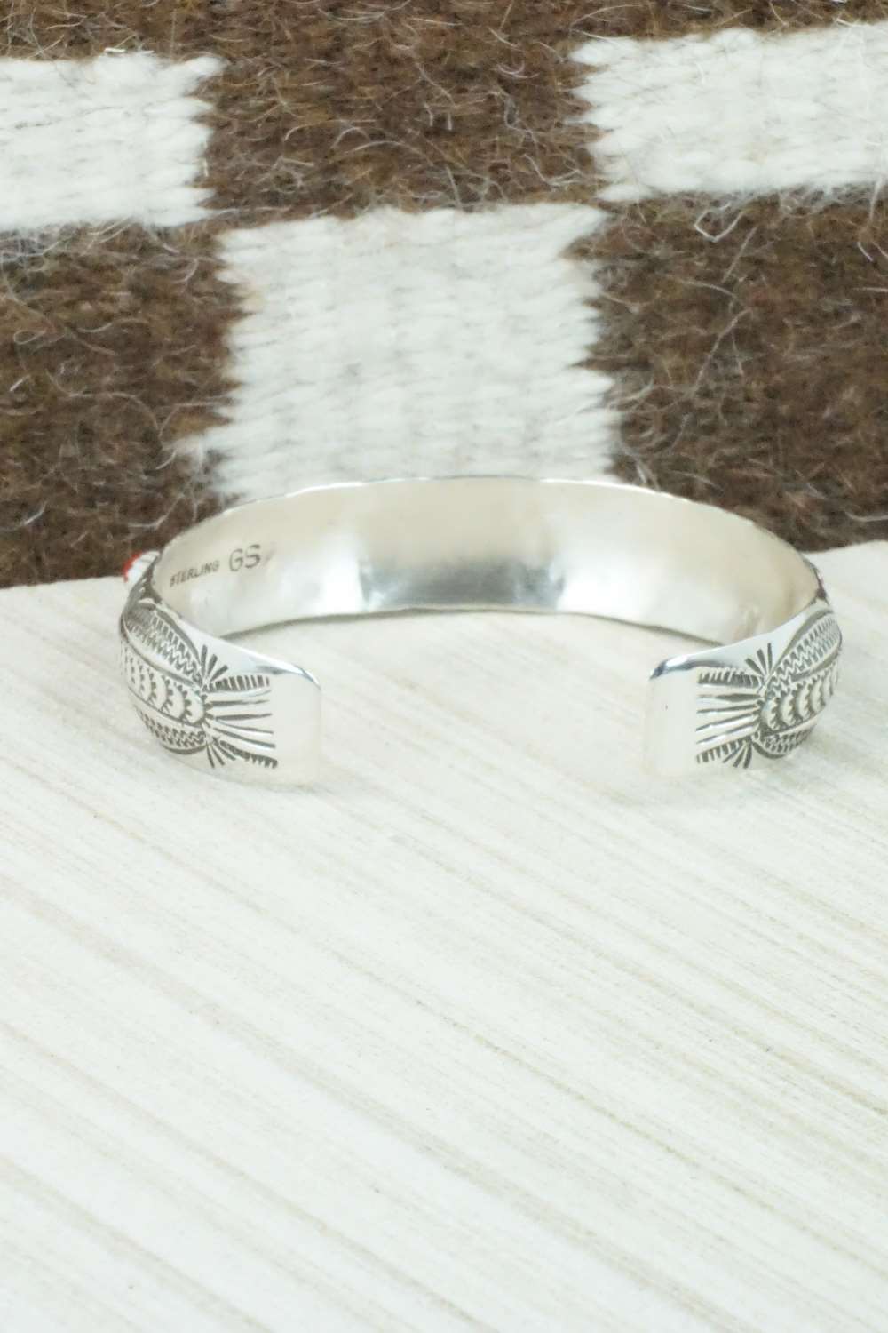 Coral & Sterling Silver Bracelet - Glenn Sandoval