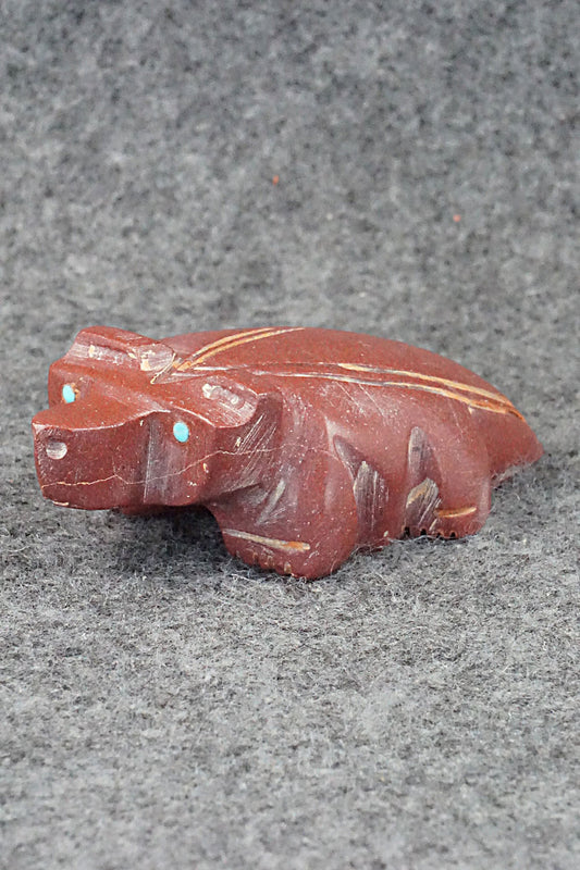 Badger Zuni Fetish Carving - Gilbert Lonjose