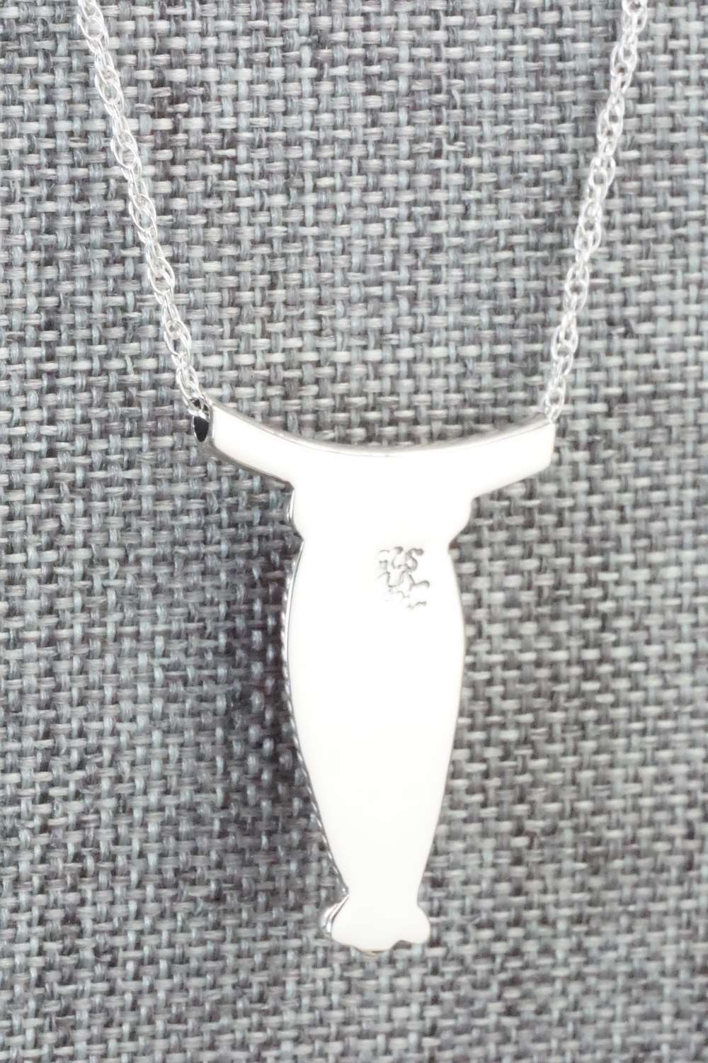 Spiny Oyster & Sterling Silver Necklace - Sharon McCarthy