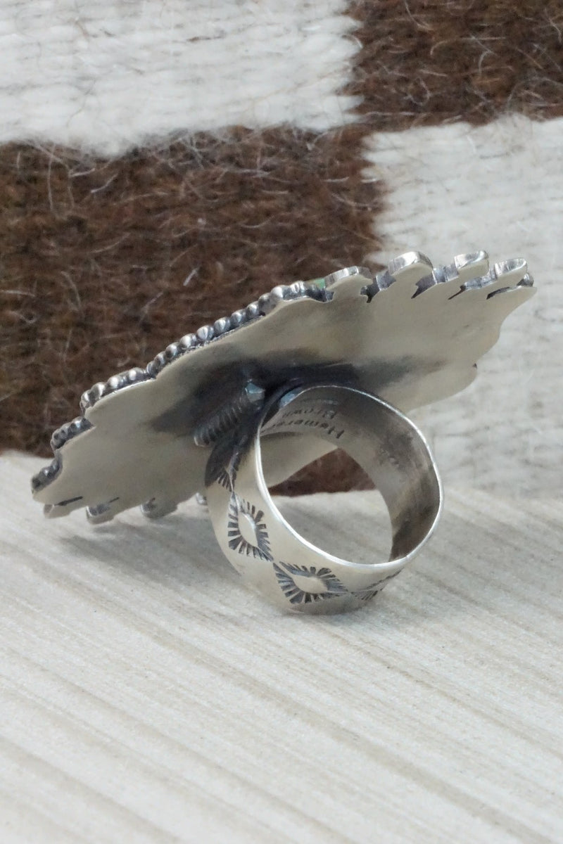 Turquoise and Sterling Silver Ring - Hemerson Brown - Size 10