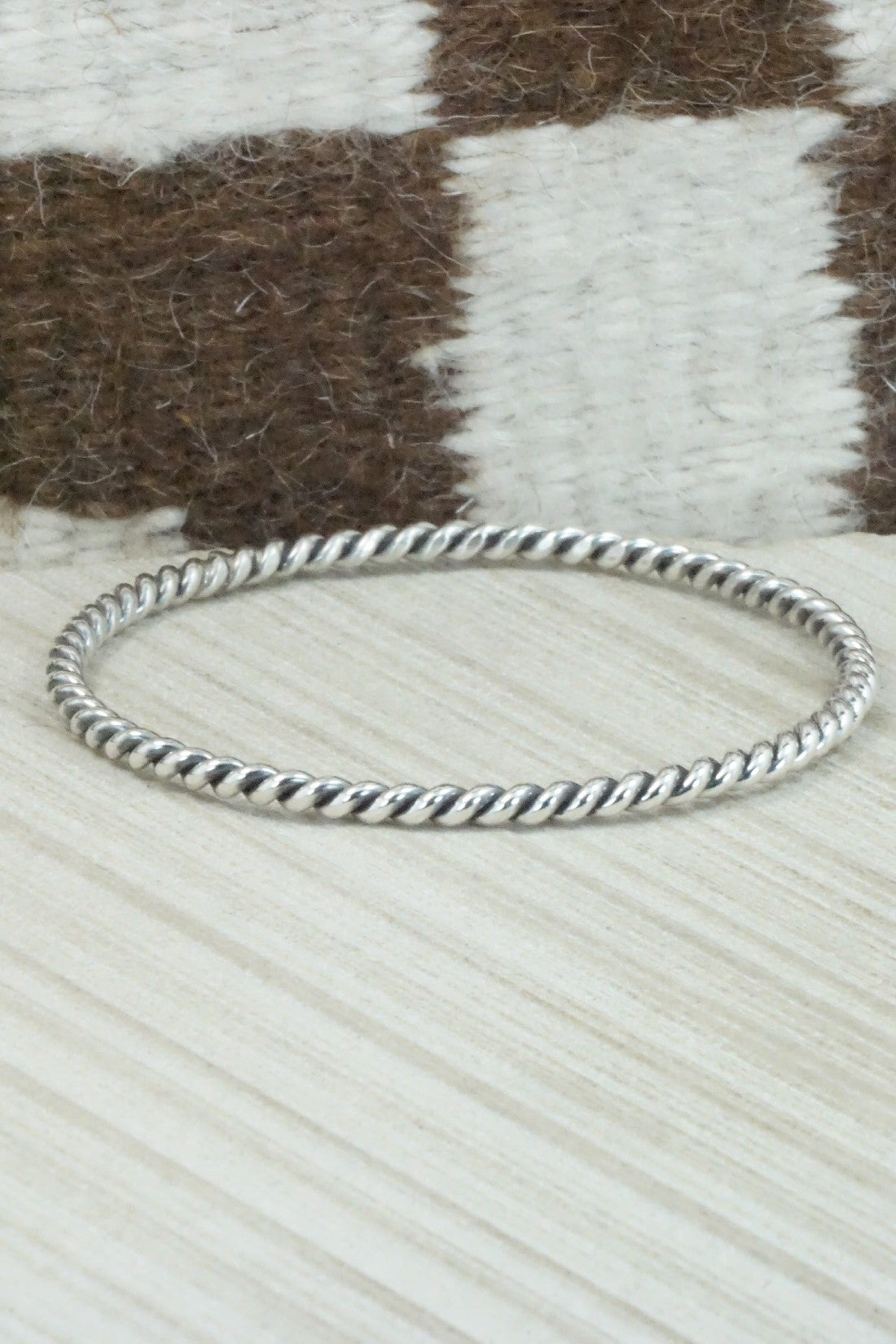 Sterling Silver Bangle - Elaine Tahe