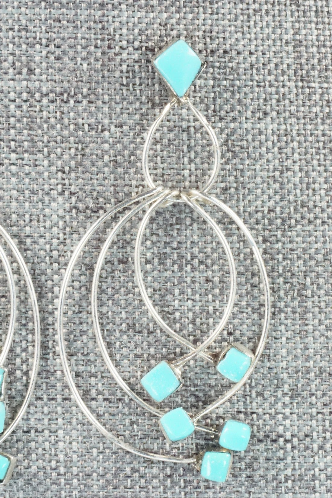 Turquoise & Sterling Silver Earrings - Farrah Larue