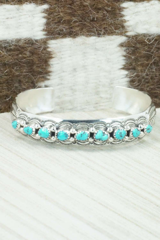 Turquoise & Sterling Silver Bracelet - Glenn Sandoval
