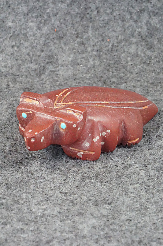 Badger Zuni Fetish Carving - Gilbert Lonjose