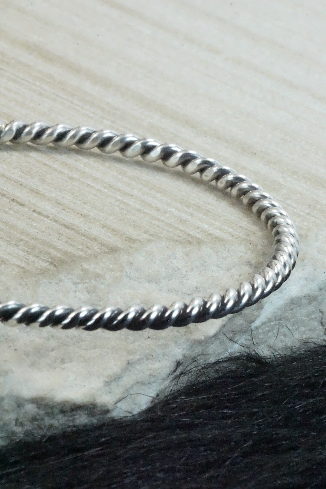 Sterling Silver Bangle - Elaine Tahe
