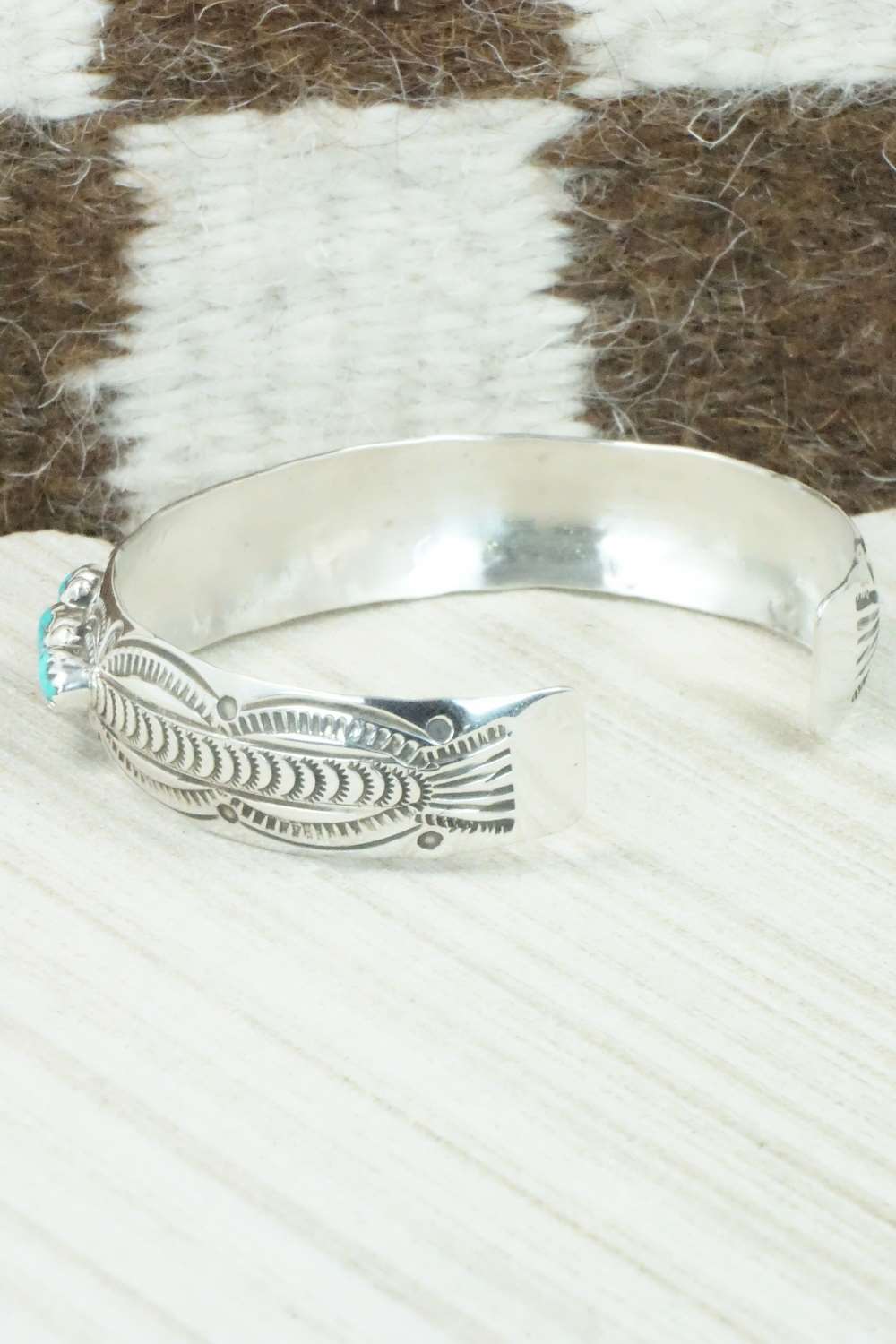 Turquoise & Sterling Silver Bracelet - Glenn Sandoval