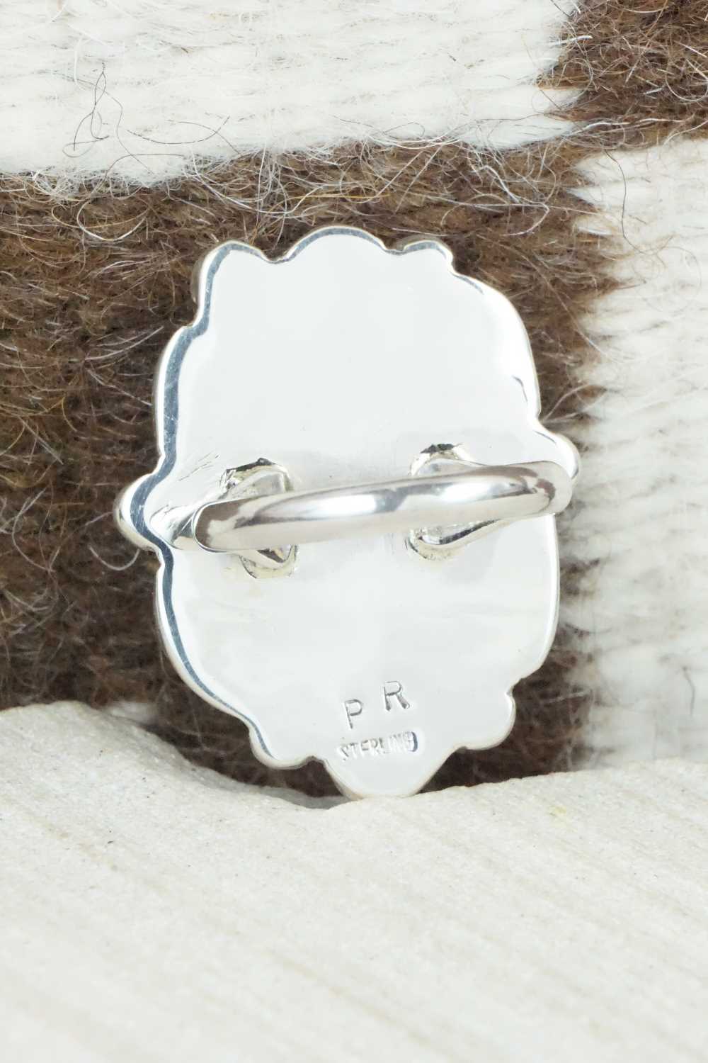 Turquoise & Sterling Silver Ring - Priscilla Reeder - Size 9