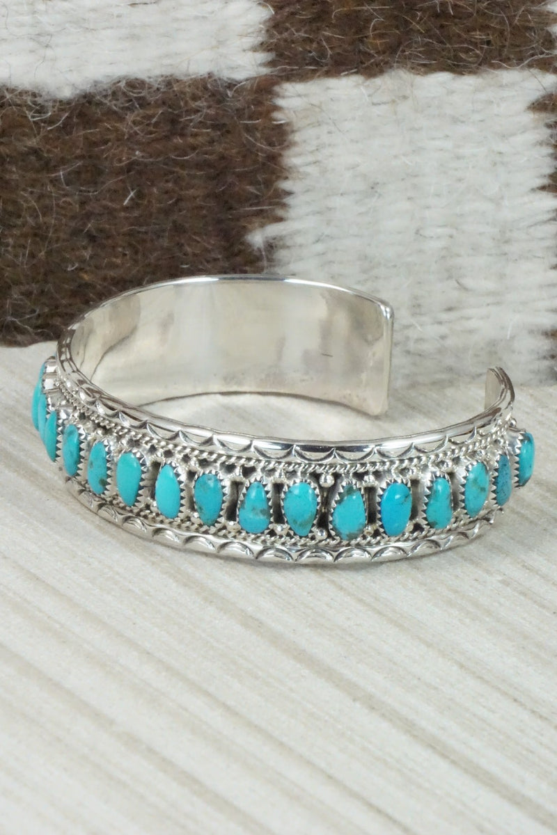 Turquoise & Sterling Silver Bracelet - Jaz Wilson