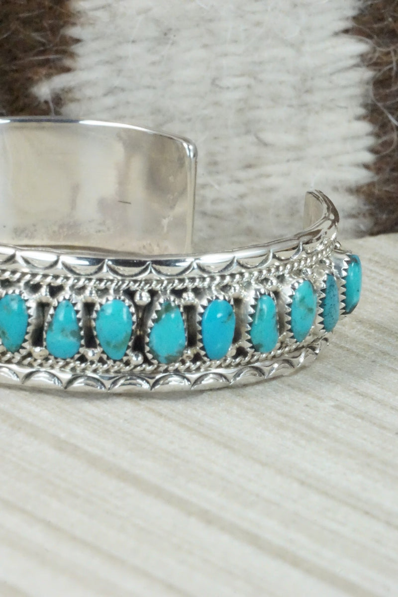 Turquoise & Sterling Silver Bracelet - Jaz Wilson