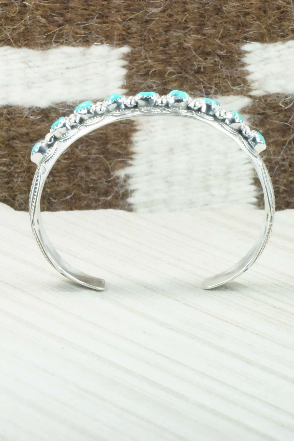 Turquoise & Sterling Silver Bracelet - Glenn Sandoval