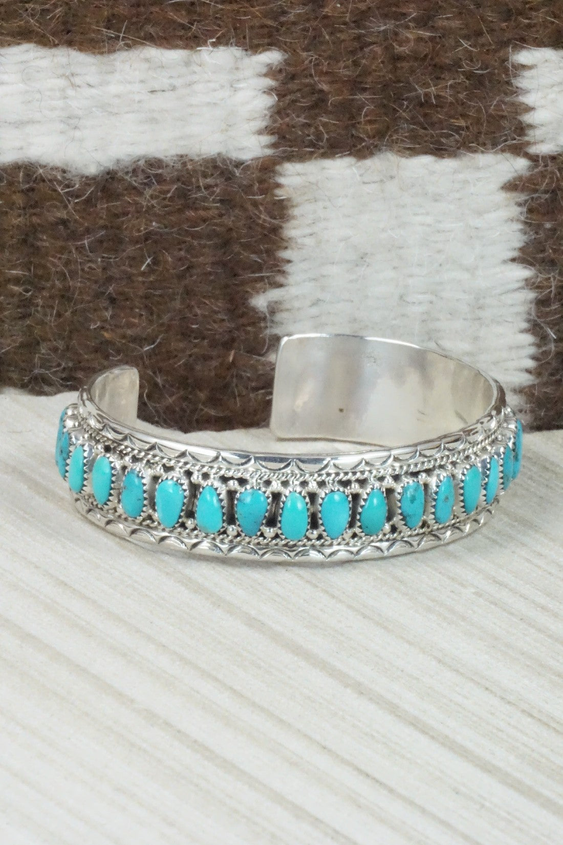 Turquoise & Sterling Silver Bracelet - Jaz Wilson