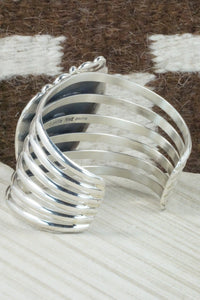 Turquoise & Sterling Silver Bracelet - Leslie Nez