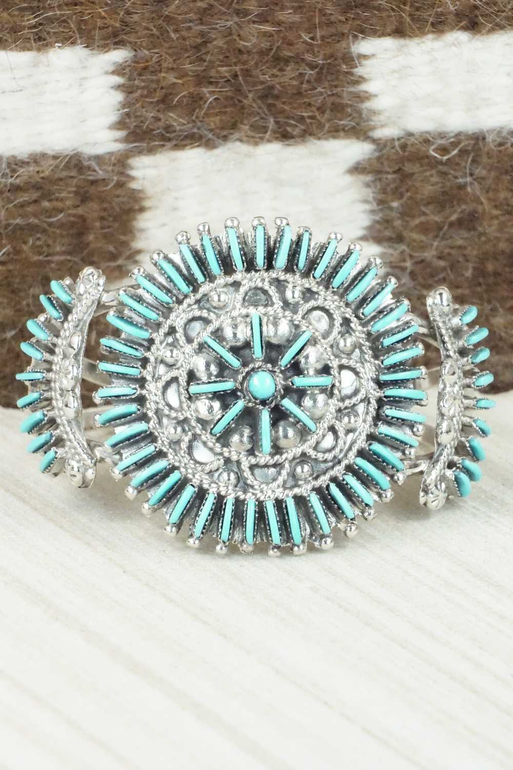 Turquoise & Sterling Silver Bracelet - Bernadette Wyaco