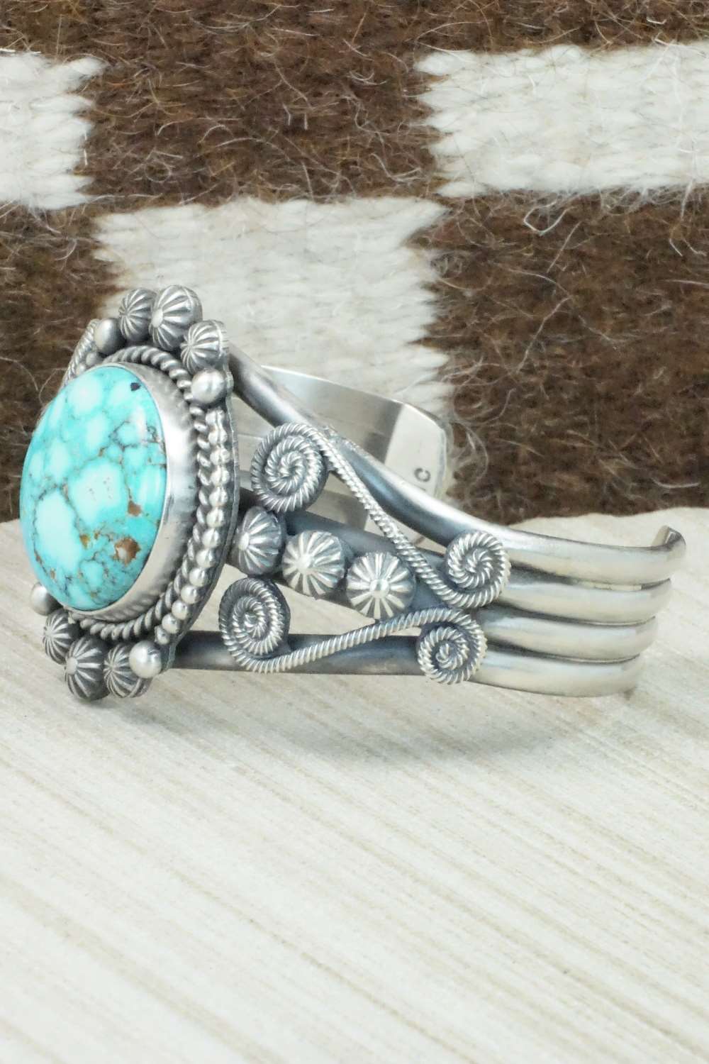 Turquoise & Sterling Silver Bracelet - Michael Calladitto