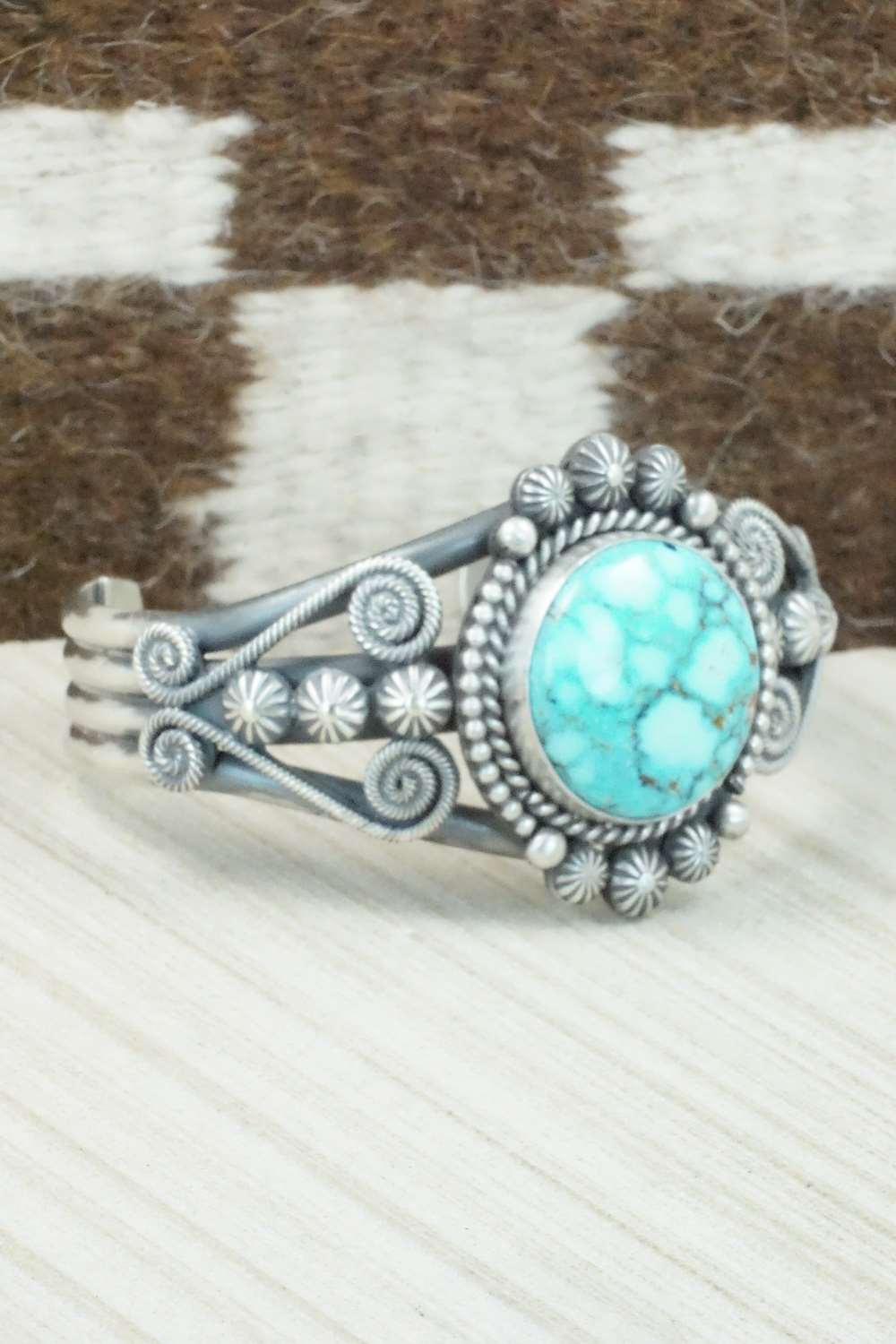 Turquoise & Sterling Silver Bracelet - Michael Calladitto