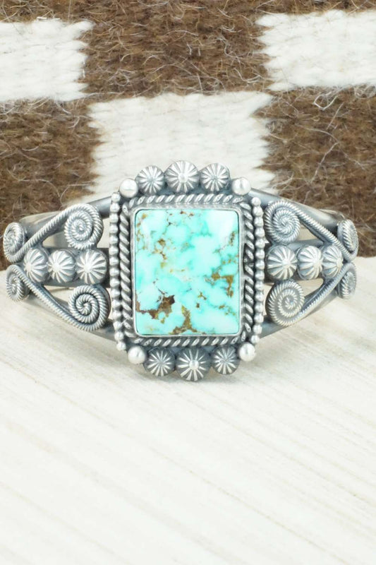 Turquoise & Sterling Silver Bracelet - Michael Calladitto